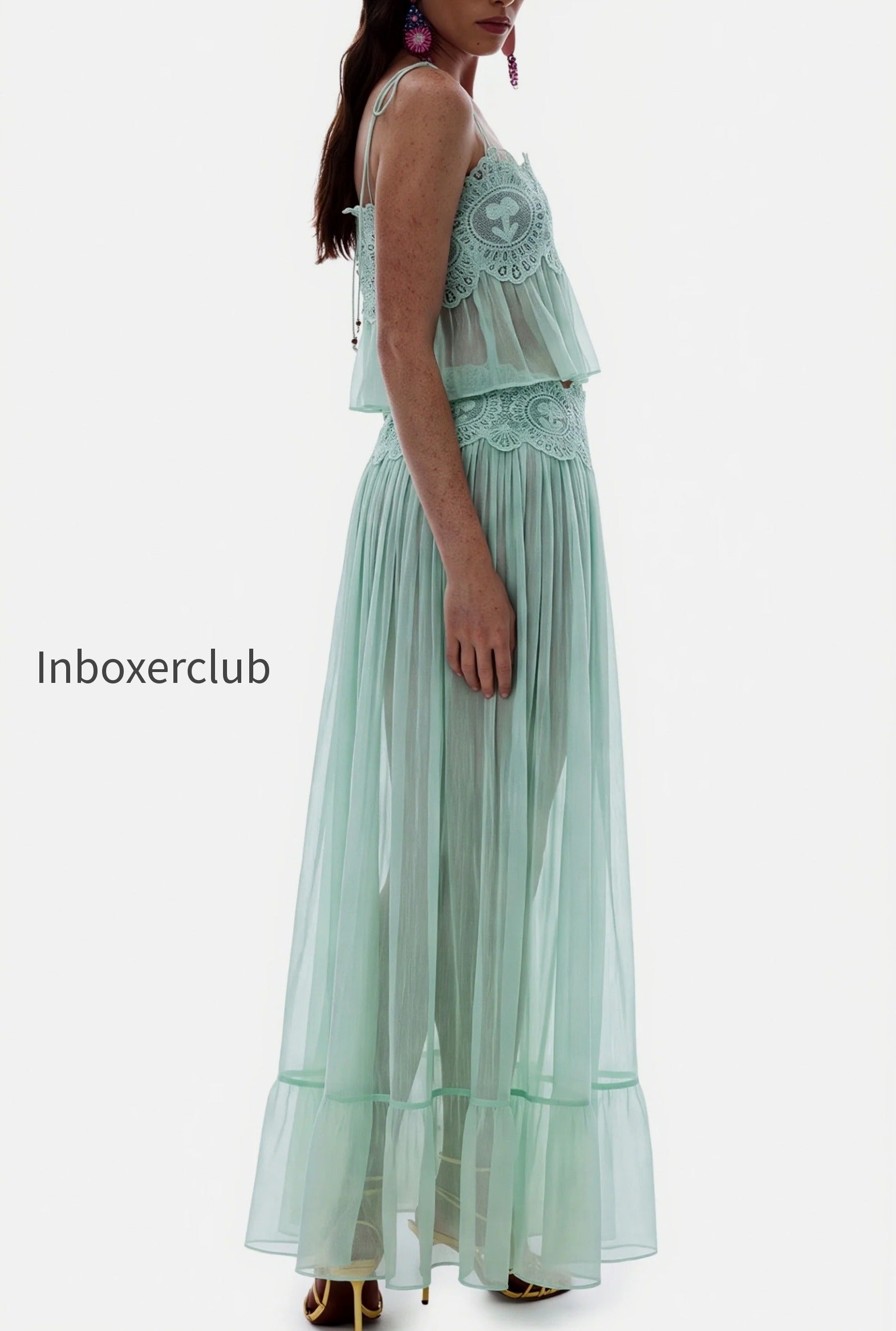 lace-chiffon-pleated-skirt-set