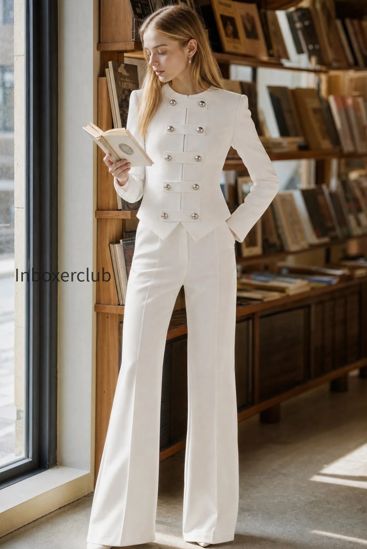 military-button-jacket-and-flared-pants-set