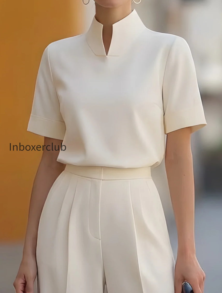 minimalist-structured-high-neck-wide-leg-two-piece-set