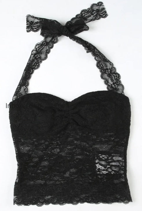 ruched-tie-lace-sexy-slim-halter-top