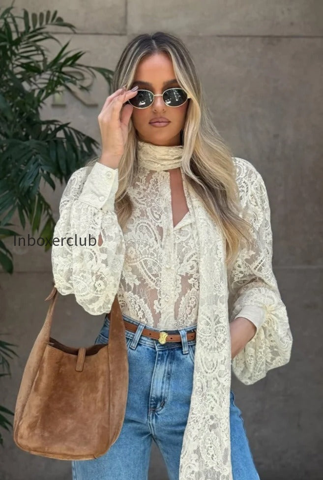 elegant-tie-sheer-lace-long-sleeve-blouse