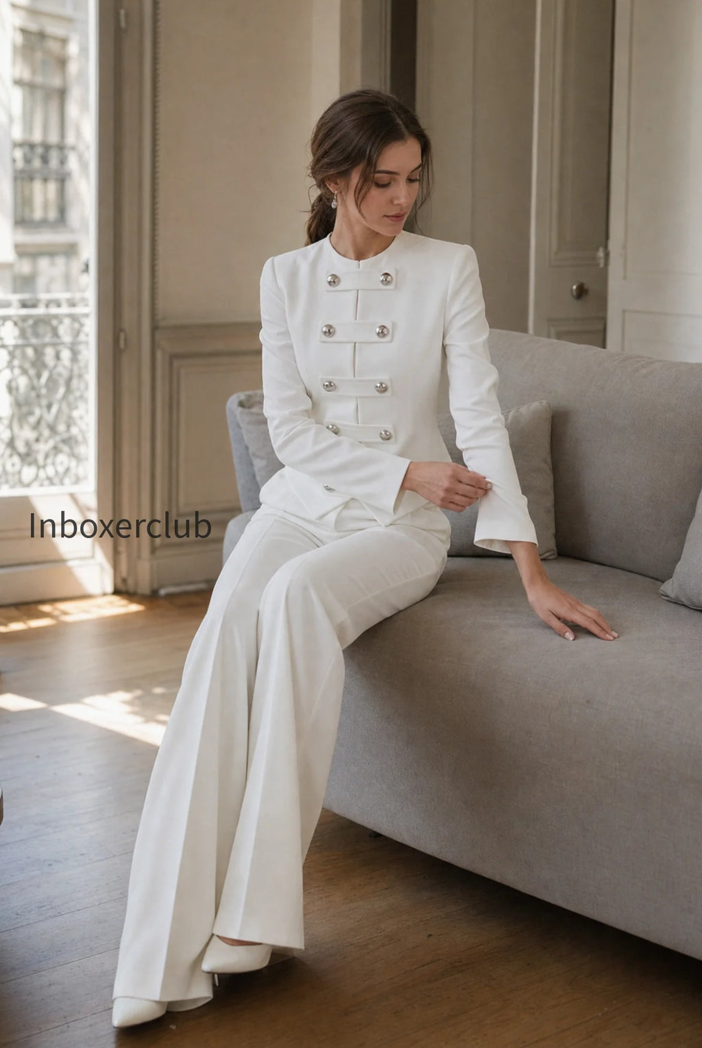 military-button-jacket-and-flared-pants-set