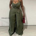 ruched-v-neck-wide-leg-two-piece-pants-set