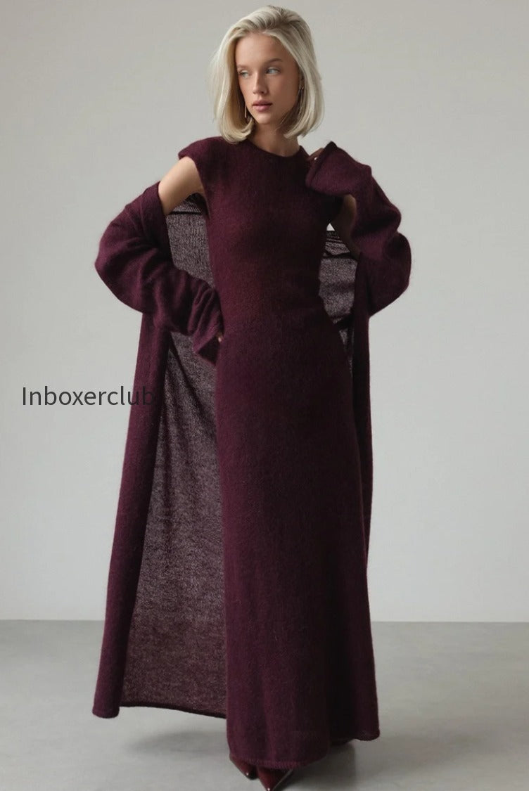 knit-cardigan-sleeveless-dress-two-piece-set